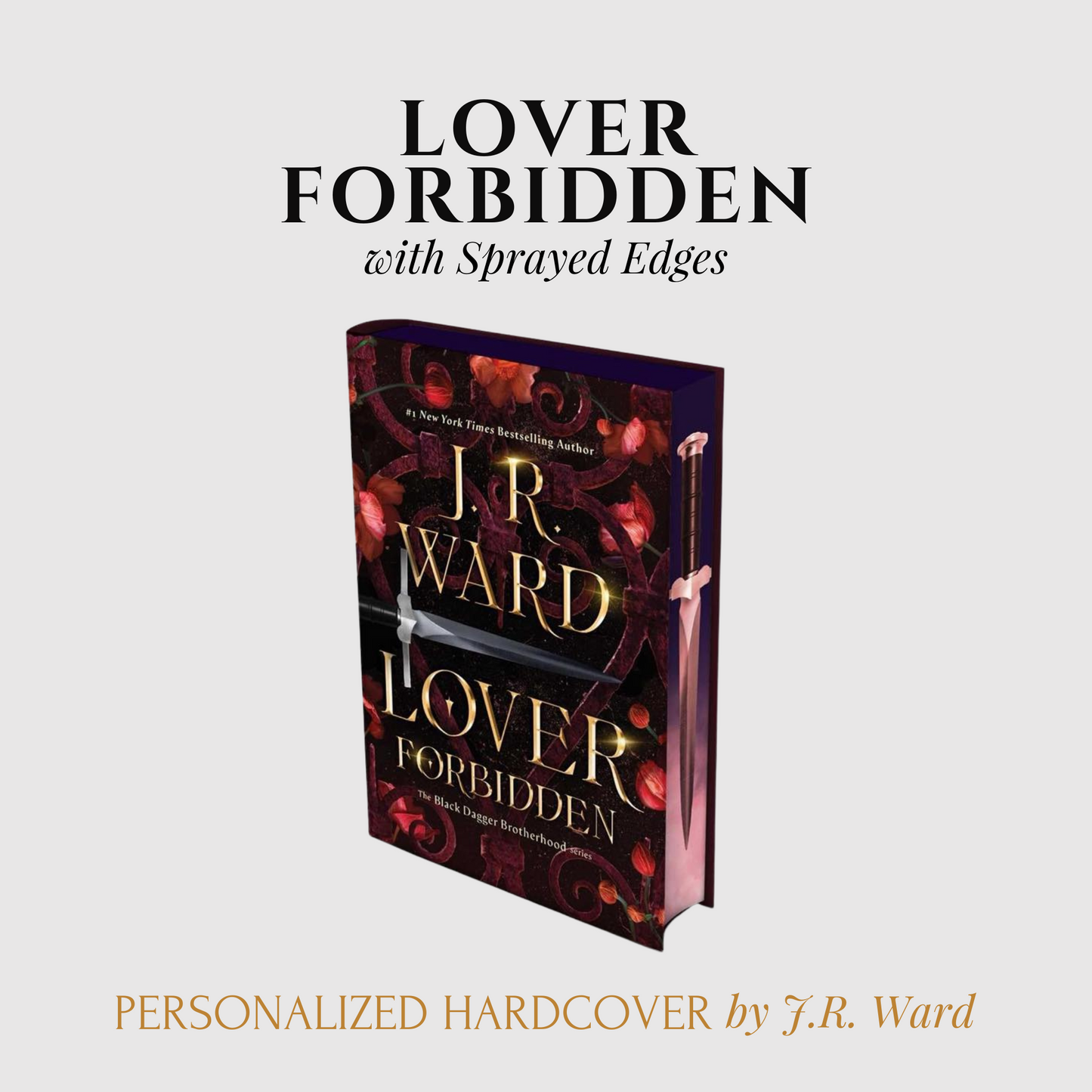 "LOVER FORBIDDEN" Personalized Hardcover by J.R. Ward -Rebekah